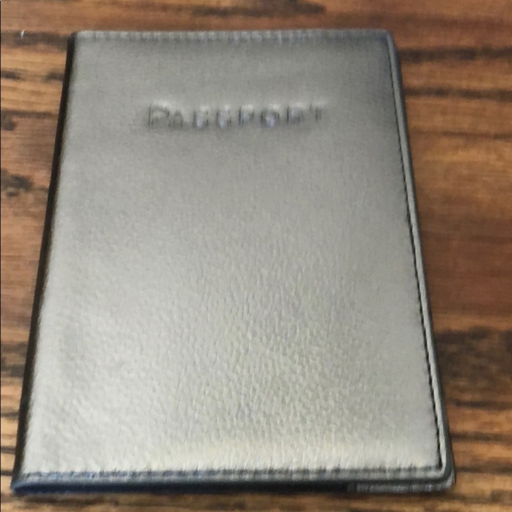 JCrew leather passport holder never used